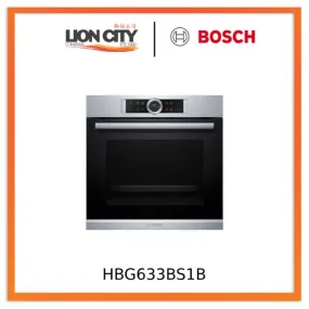 Bosch HBG633BS1B Built-in Single Electric Oven in Brushed Steel