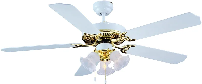 Boston Harbor CF-78025L Ceiling Fan, 0.8 A, 120 V, 5-Blade, 52 in Sweep, 2942 cfm Air :EA: QUANTITY: 1