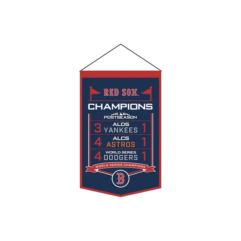 Boston Red Sox Winning Streak 2018 World Series Champions Printed Mini Banner