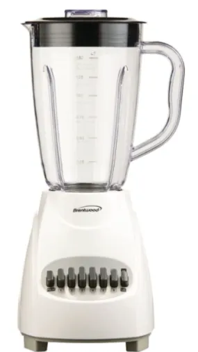 Brentwood JB-220W 12-Speed Blender with Plastic Jar