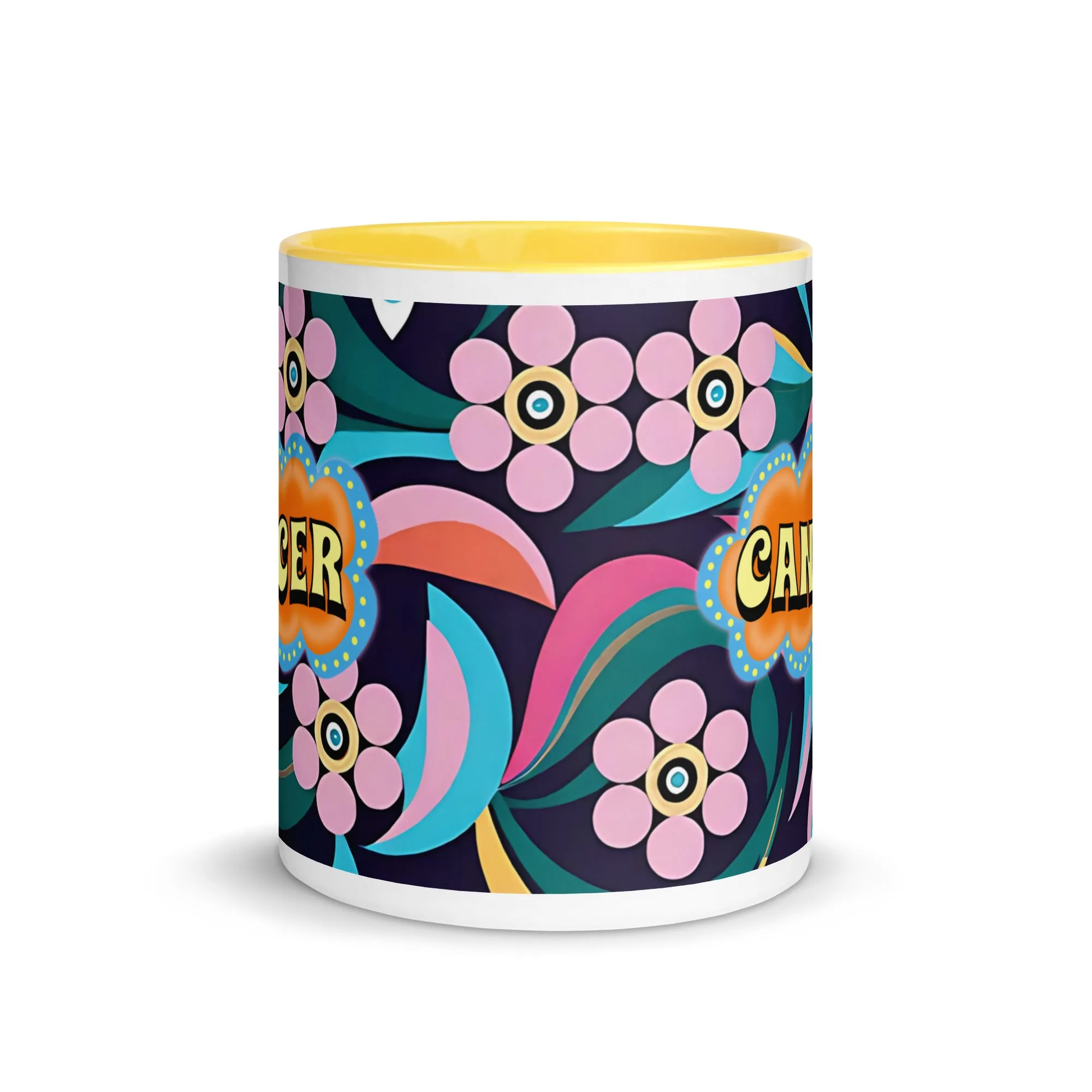 Cancer Zodiac Evil Eye Mug with Color Inside