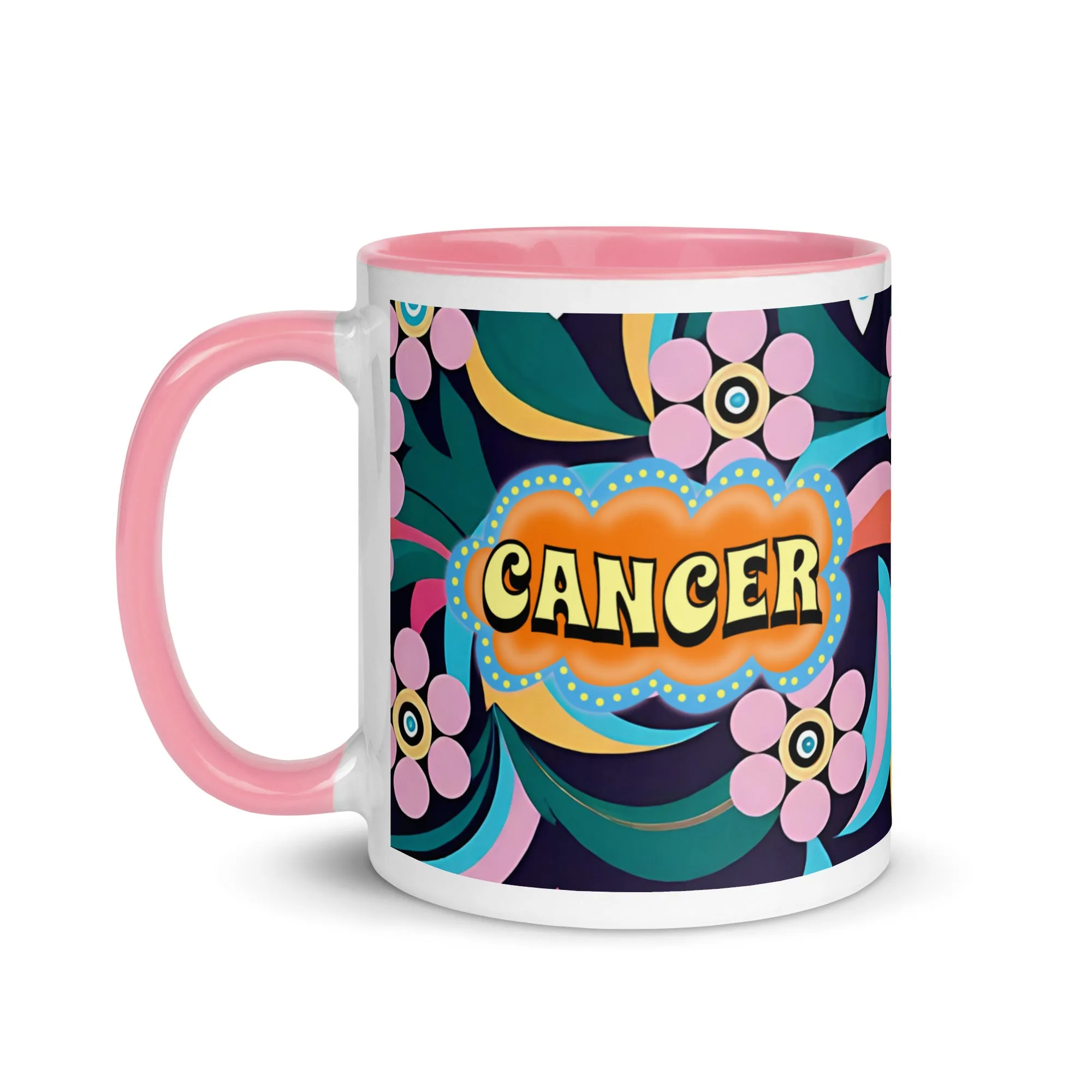 Cancer Zodiac Evil Eye Mug with Color Inside