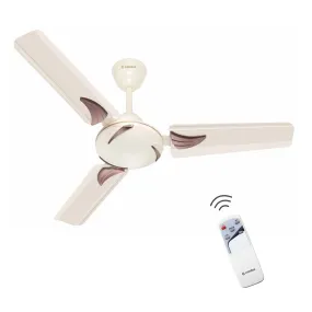 Candes Arena 900mm /36 inch High Speed Ceiling Fan with Remote Control | BEE 3 Star Rated, High Air Delivery, Noiseless & Energy Efficient | 1 1 Years Warranty | Ivory