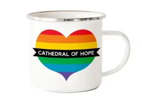 Cathedral of Hope Camp Mug - Pride Heart