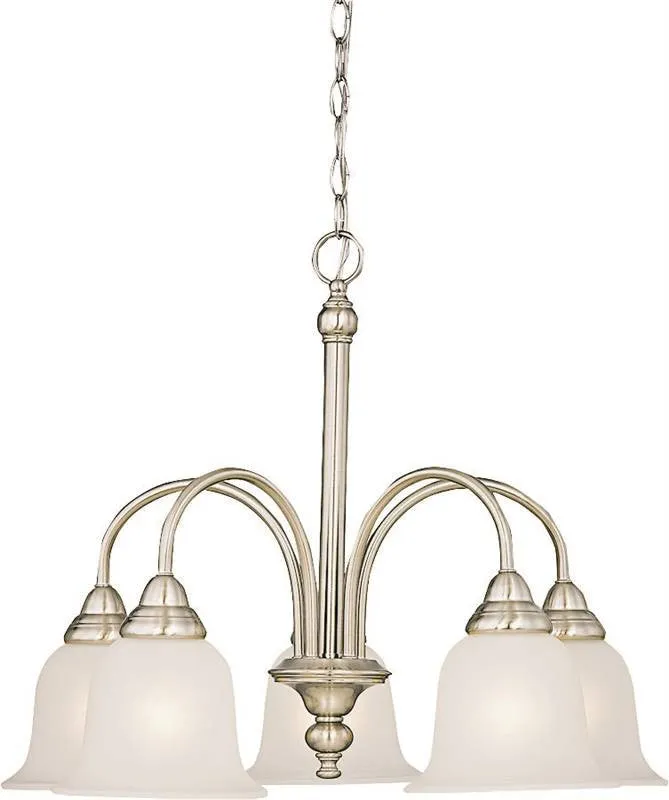 Chandelier 5lt Alabaster-b-nic