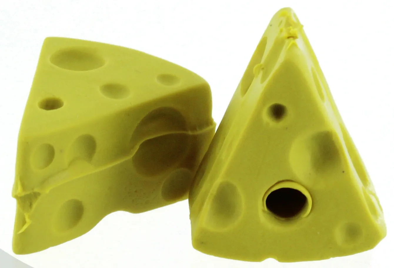 Cheese Wedge Pencil Erasers Tub