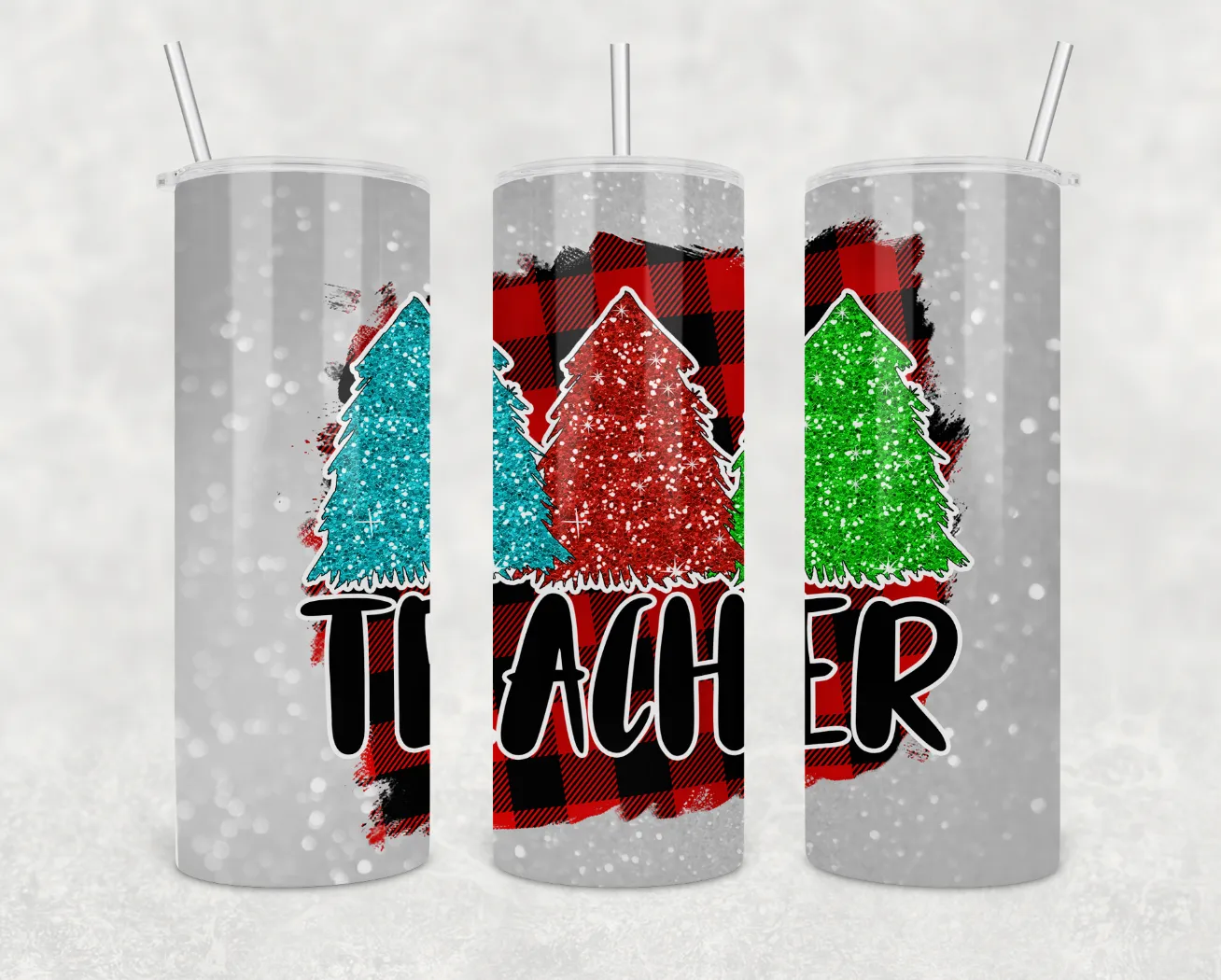 Christmas Teacher 20oz Skinny Tumbler