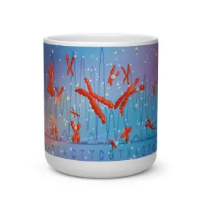 Chromosomes Heart Shape Mug