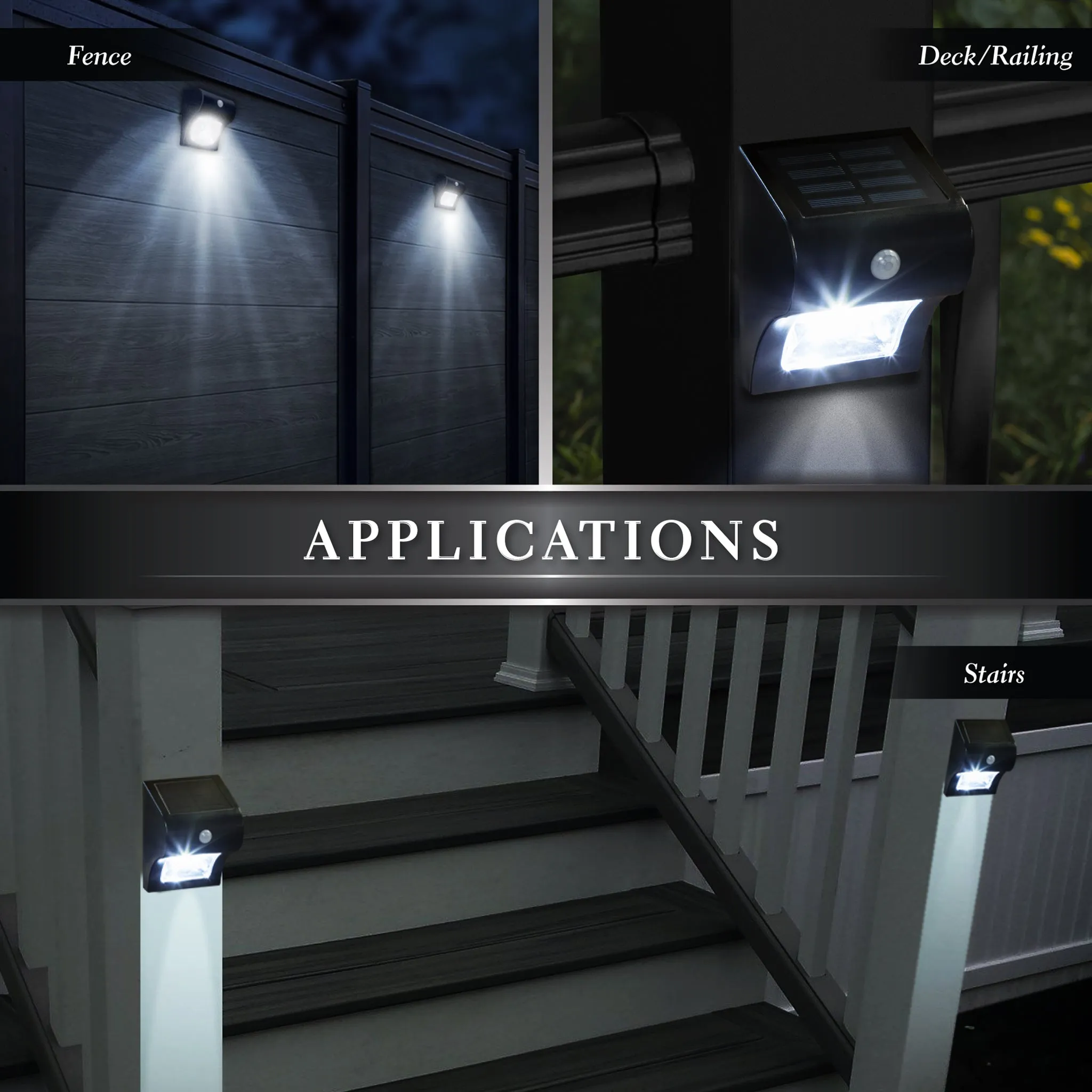 Classy Caps Solar Motion Sensor Deck & Wall Light SL133