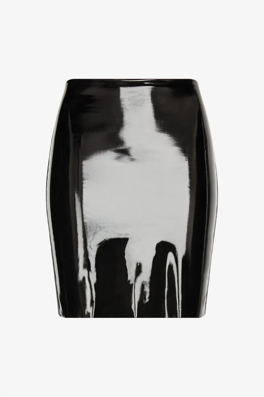 Commando Faux Patent Leather Mini Skirt in Black