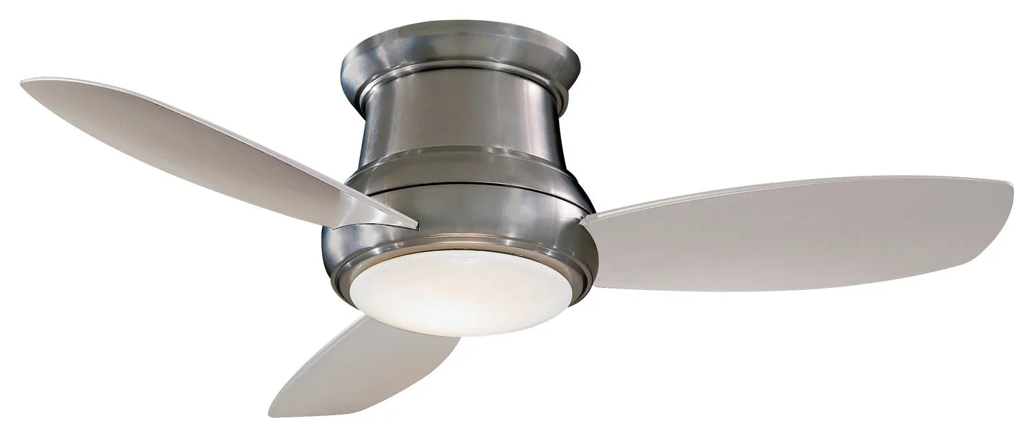 Concept II Flush Mount Ceiling Fan in Brushed Nickel Finish