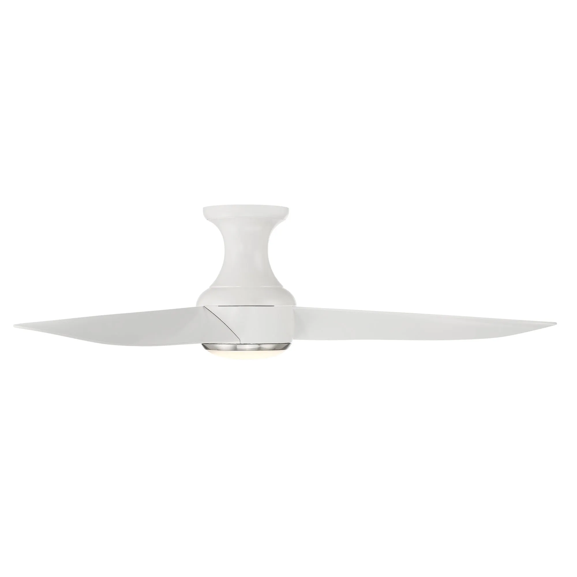 Corona Indoor/Outdoor 3-Blade 52" Smart Flush Mount Ceiling Fan with LED Light Kit and Remote Control