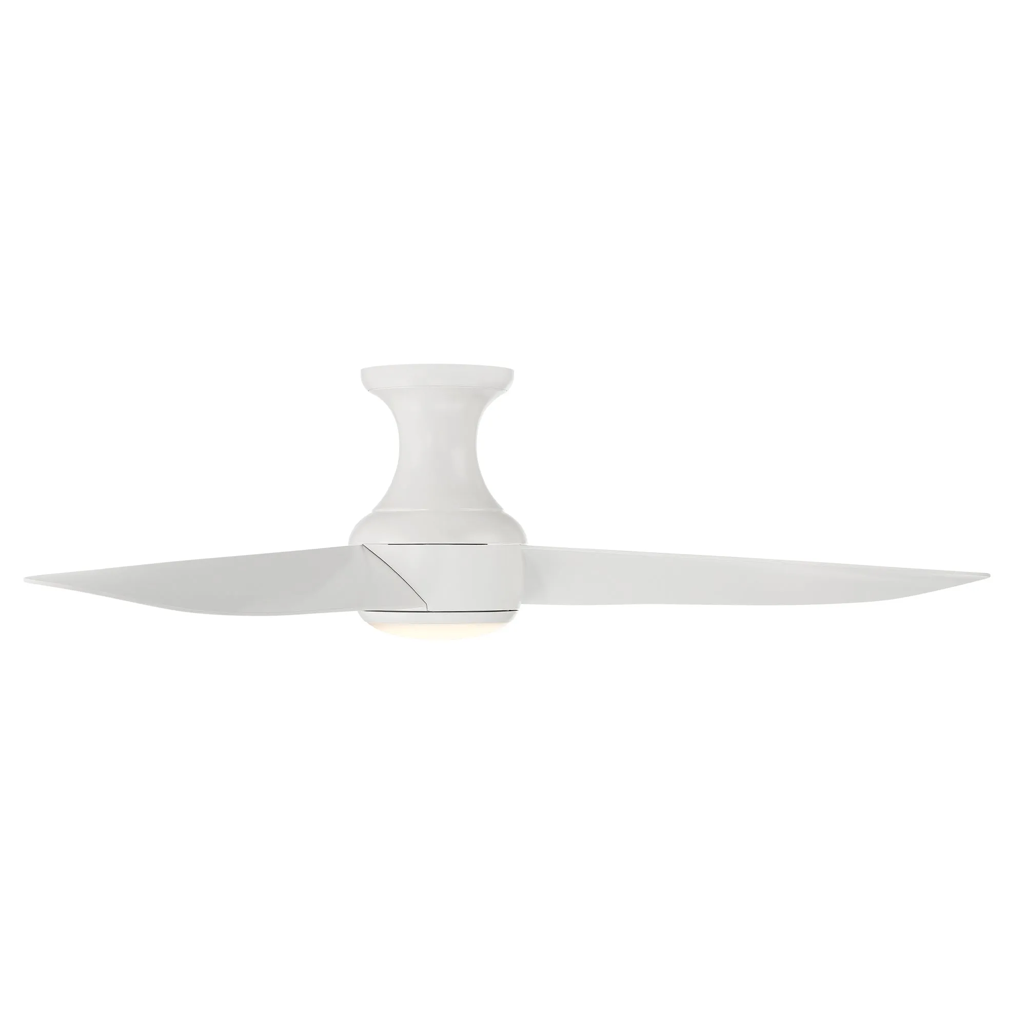 Corona Indoor/Outdoor 3-Blade 52" Smart Flush Mount Ceiling Fan with LED Light Kit and Remote Control