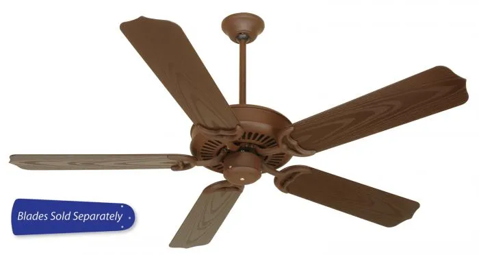 Craftmade PF52RI - 52 Inch Ceiling Fan, Blade Options Rustic Iron