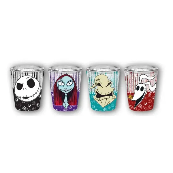 Cup - The Nightmare Before Christmas - 4pc Plastic Freeze Gel Mini Cup