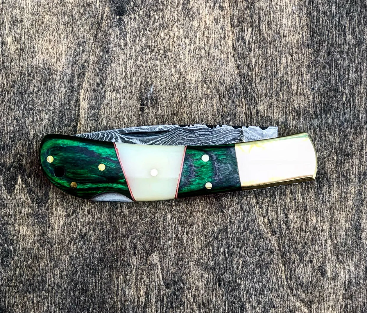 Damascus Folder Pocket Knife- VG 51