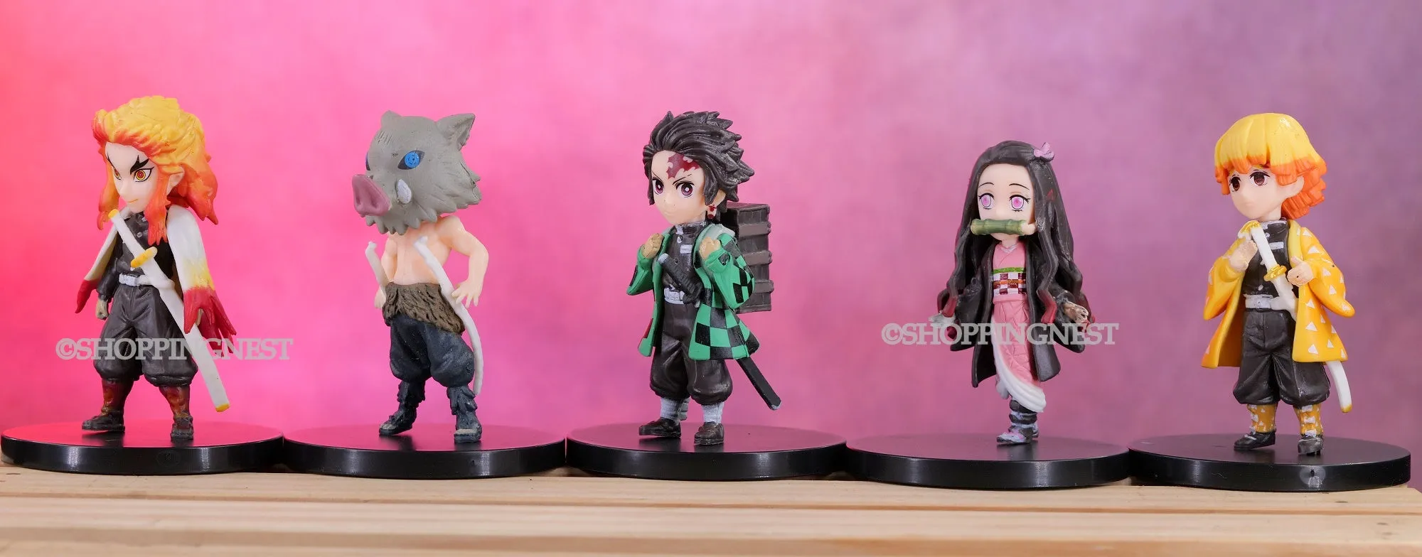 Demon Slayer Set of 5  Mini Anime  Weeb Manga Collectible Action Figure