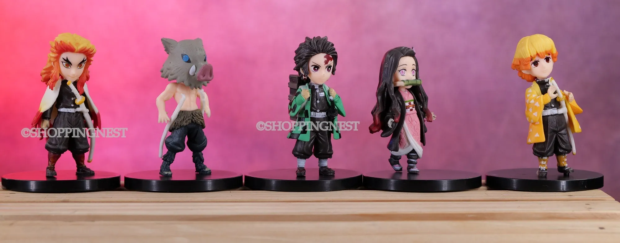 Demon Slayer Set of 5  Mini Anime  Weeb Manga Collectible Action Figure