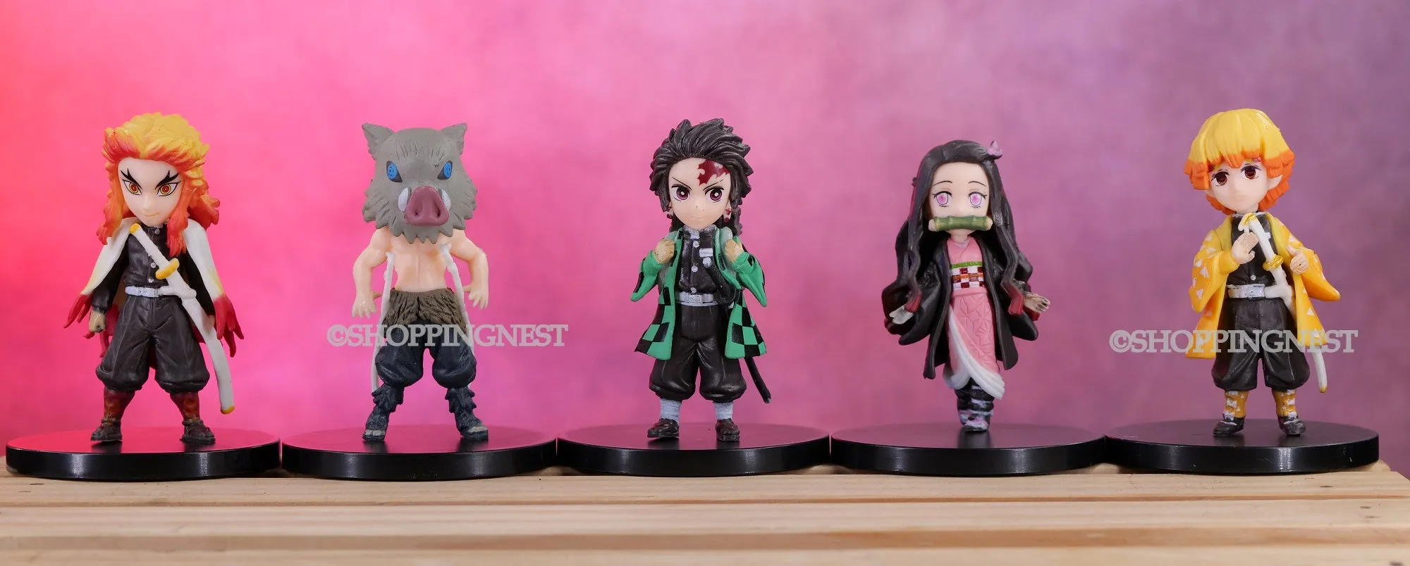 Demon Slayer Set of 5  Mini Anime  Weeb Manga Collectible Action Figure