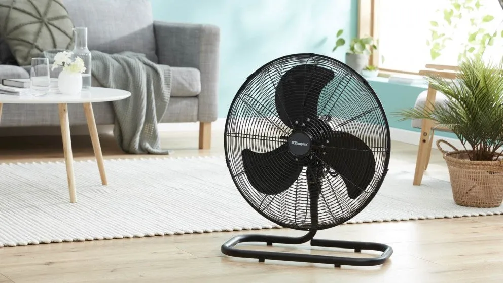 Dimplex 40cm High Velocity Oscillating Floor Fan DCFF40MBK