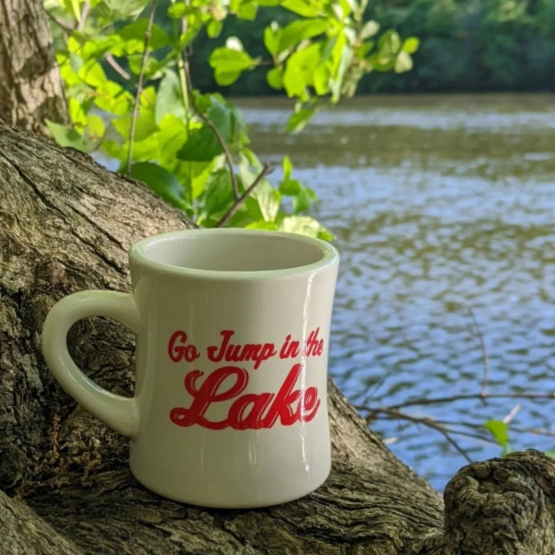 Diner Style Coffee Mug - 'Go Jump in the Lake'