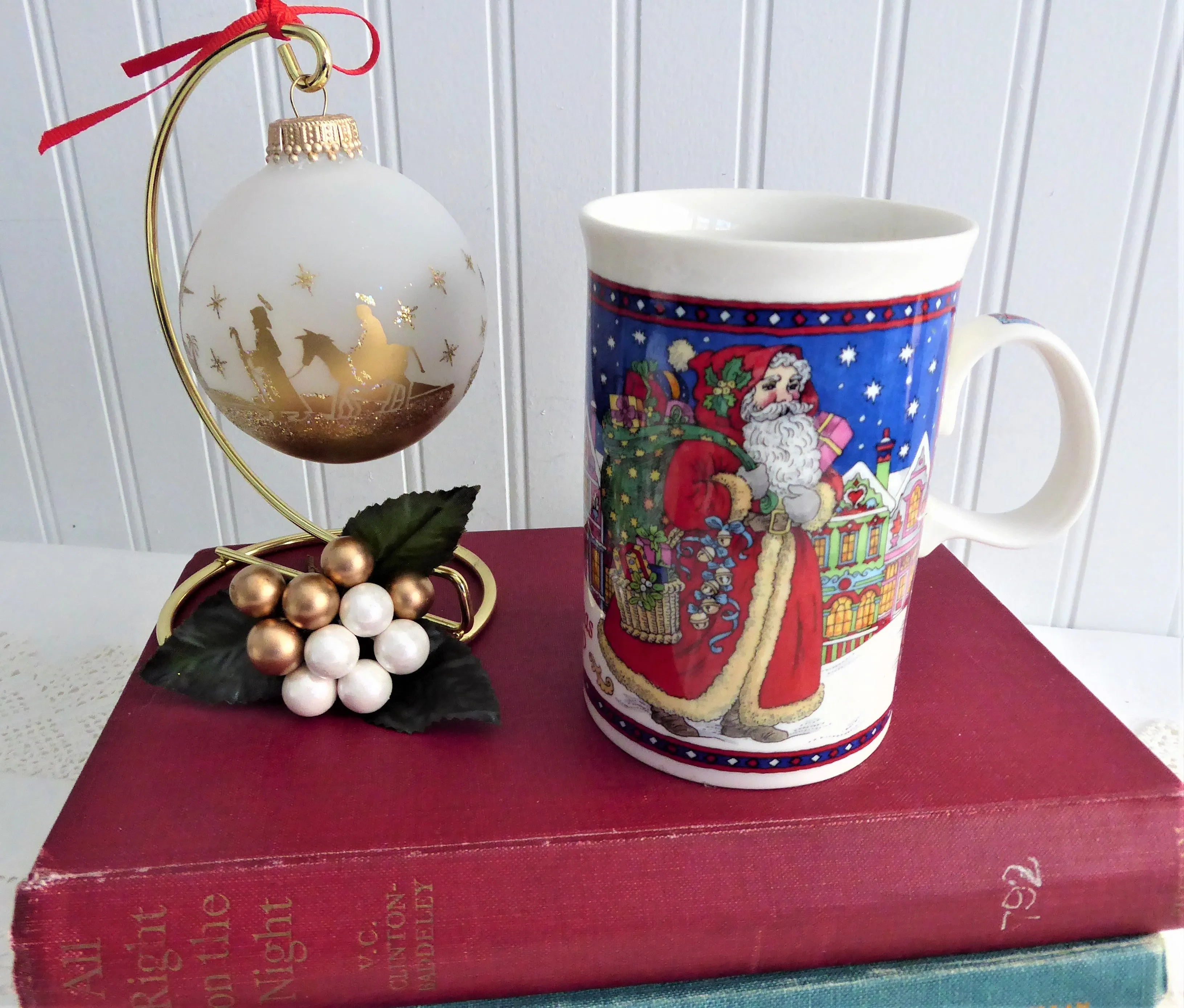 Dunoon Father Christmas Mug 2000 Sue Scullard Santa Claus Stoneware