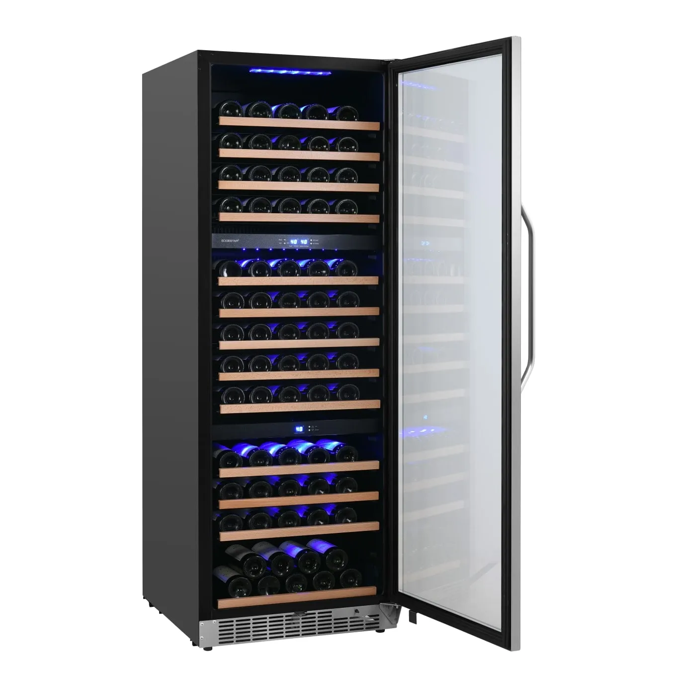 Edgestar CWR1432TZ 131 Bottle 24" Built-In Triple Zone Wine Cooler in Stainless Steel