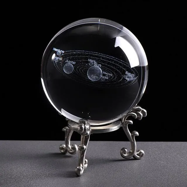 Engraved Solar System Sphere