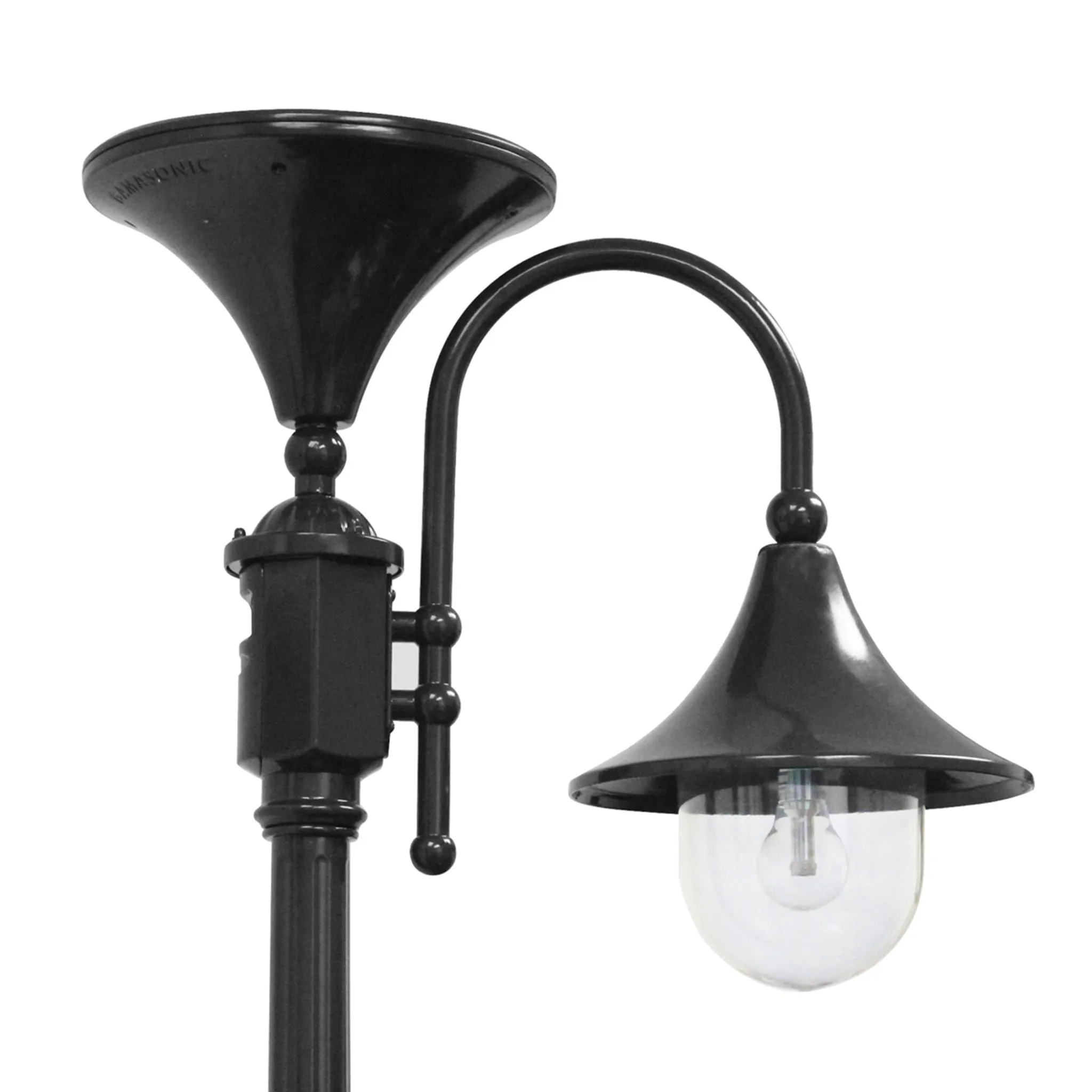 Everest Solar Lamp Post w/GS Solar Light Bulb