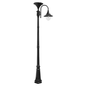 Everest Solar Lamp Post w/GS Solar Light Bulb