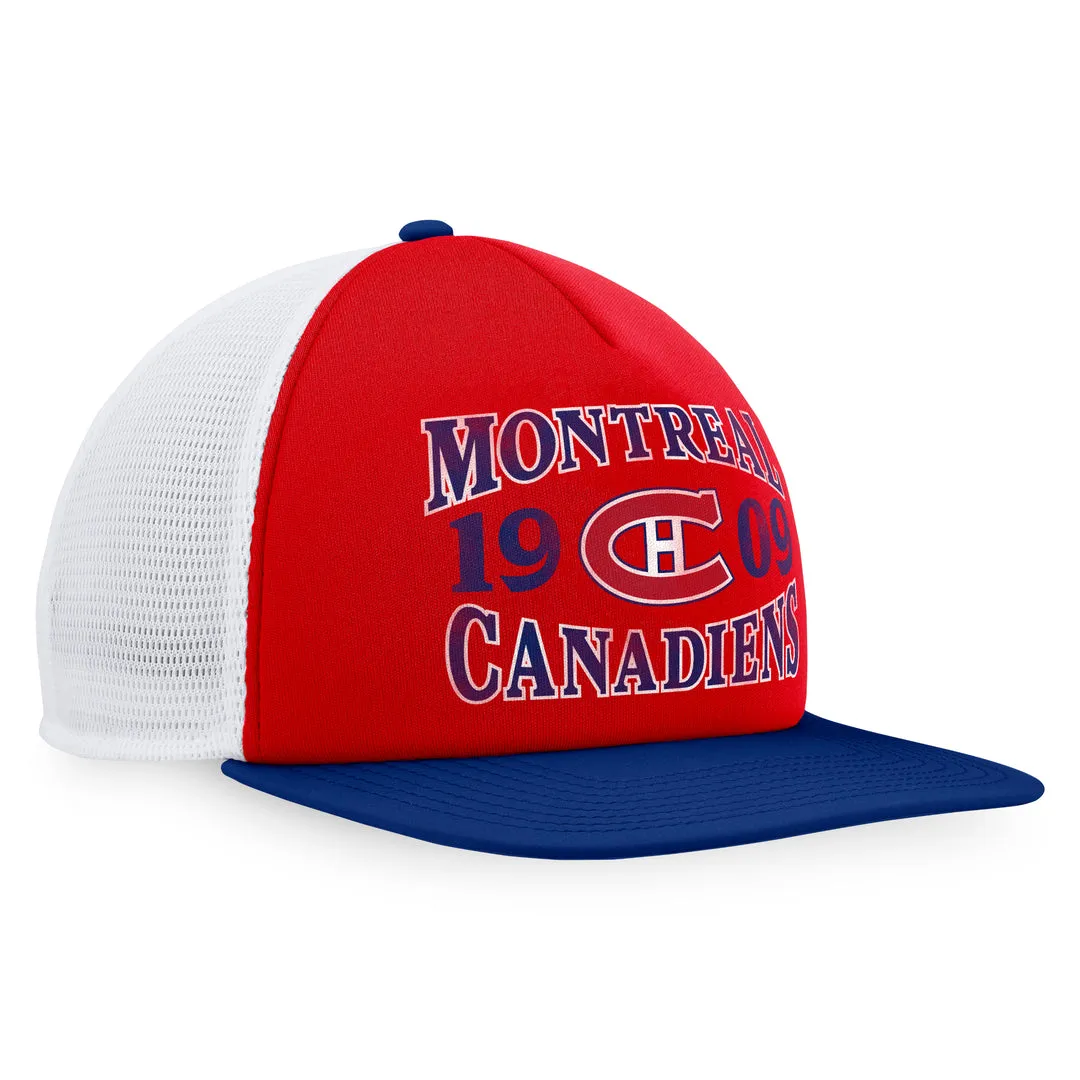 Fanatics Men's NHL Montreal Canadiens 2023 Heritage Flatbrim Snapback Cap