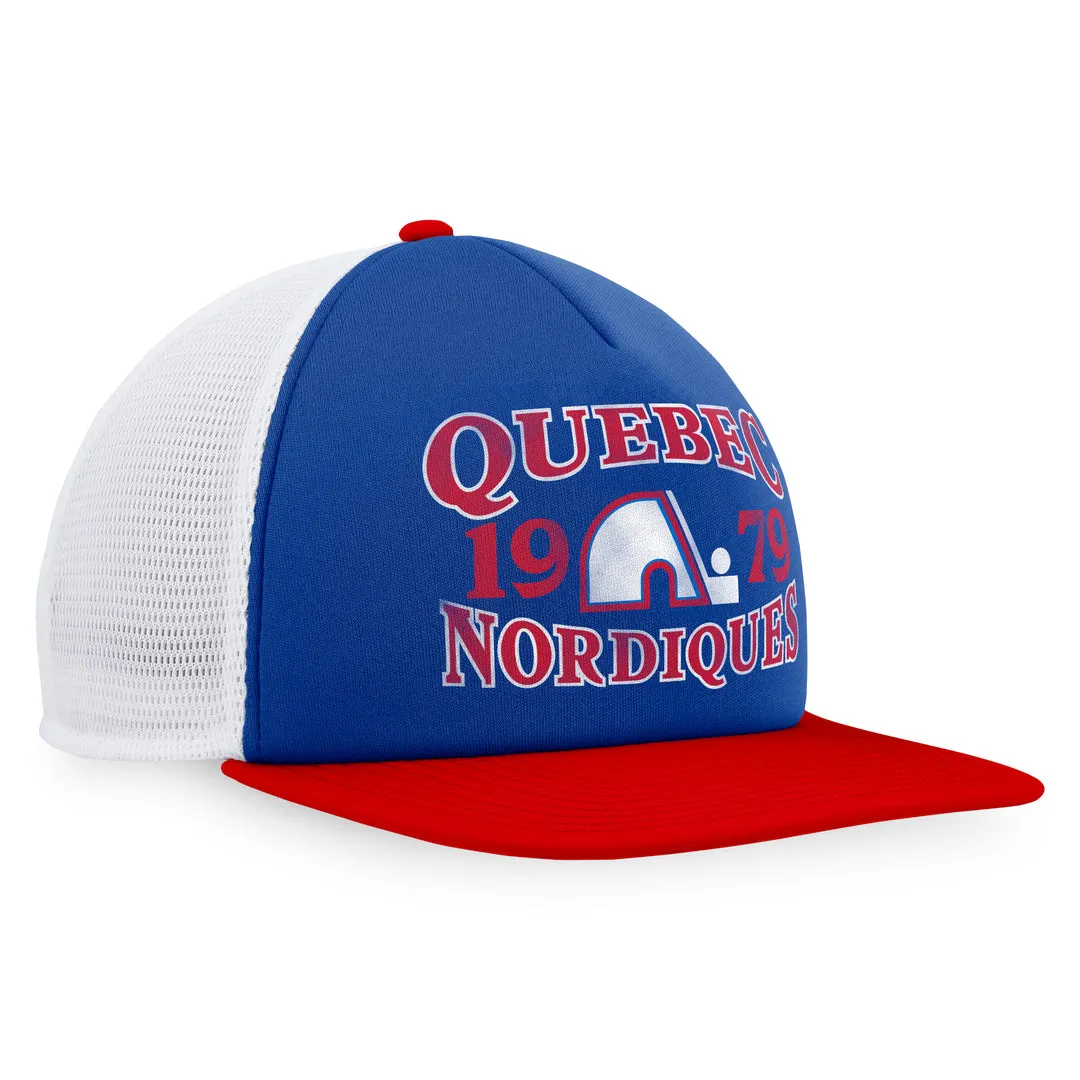 Fanatics Men's NHL Quebec Nordiques 2023 Heritage Flatbrim Snapback Cap