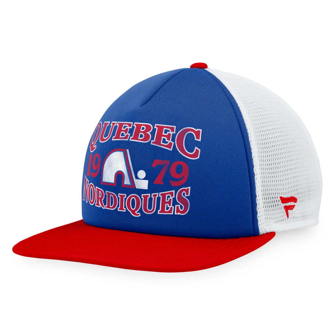 Fanatics Men's NHL Quebec Nordiques 2023 Heritage Flatbrim Snapback Cap