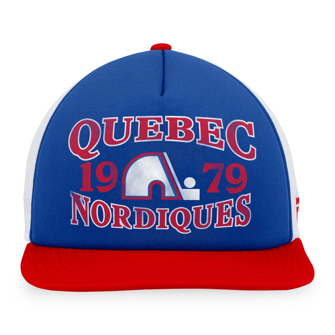 Fanatics Men's NHL Quebec Nordiques 2023 Heritage Flatbrim Snapback Cap