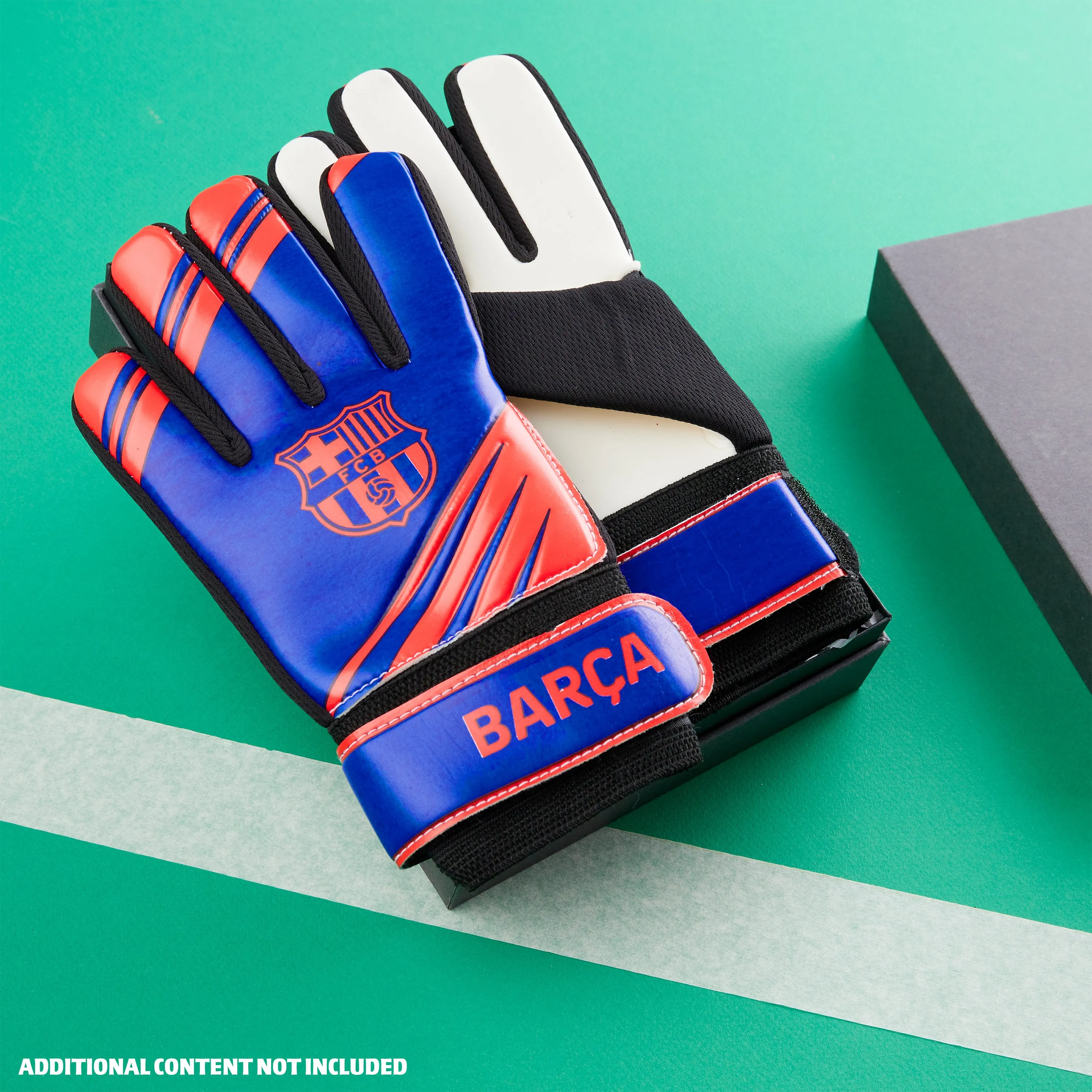 FC Barcelona Goalkeeper Gloves for Kids and Teenagers - Size 7