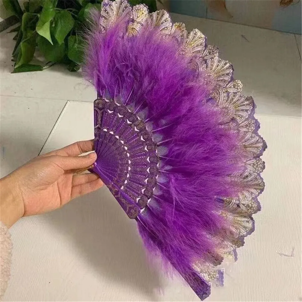 Feather Hand Fan Japanese Style