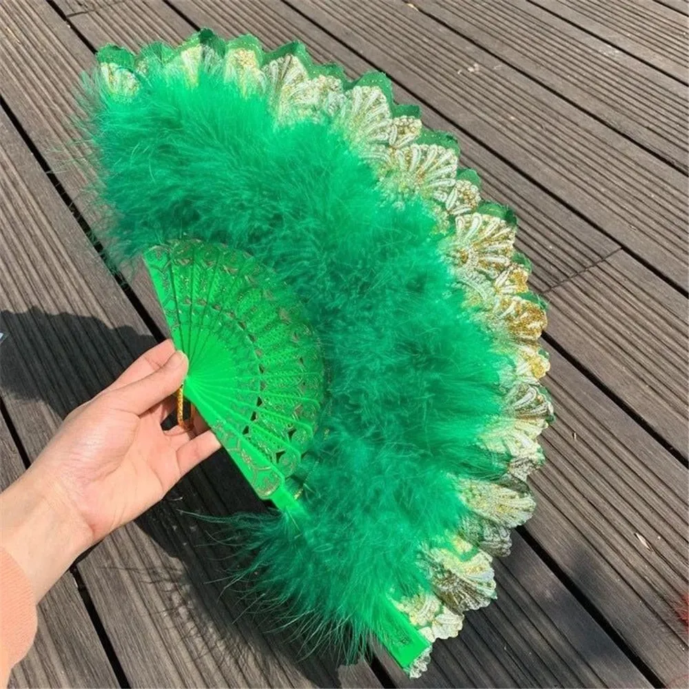 Feather Hand Fan Japanese Style