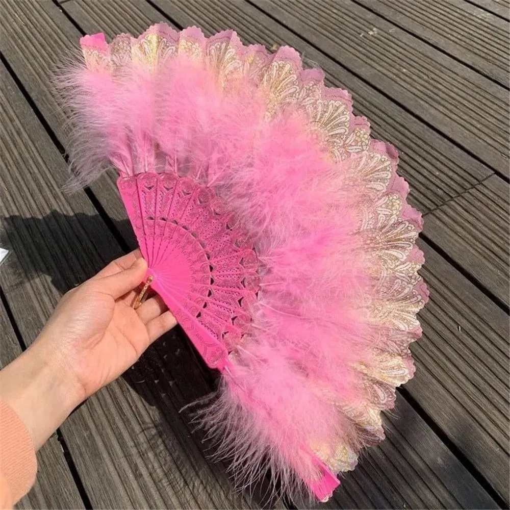 Feather Hand Fan Japanese Style