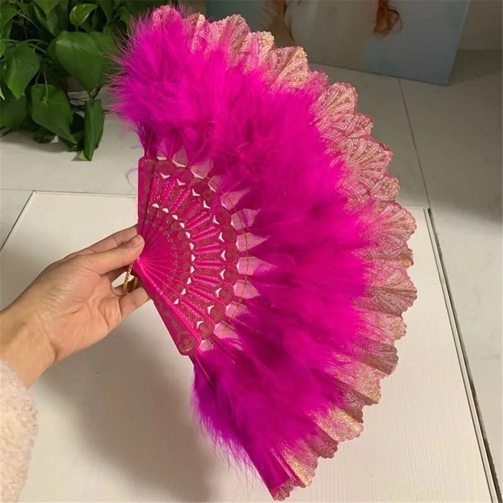 Feather Hand Fan Japanese Style