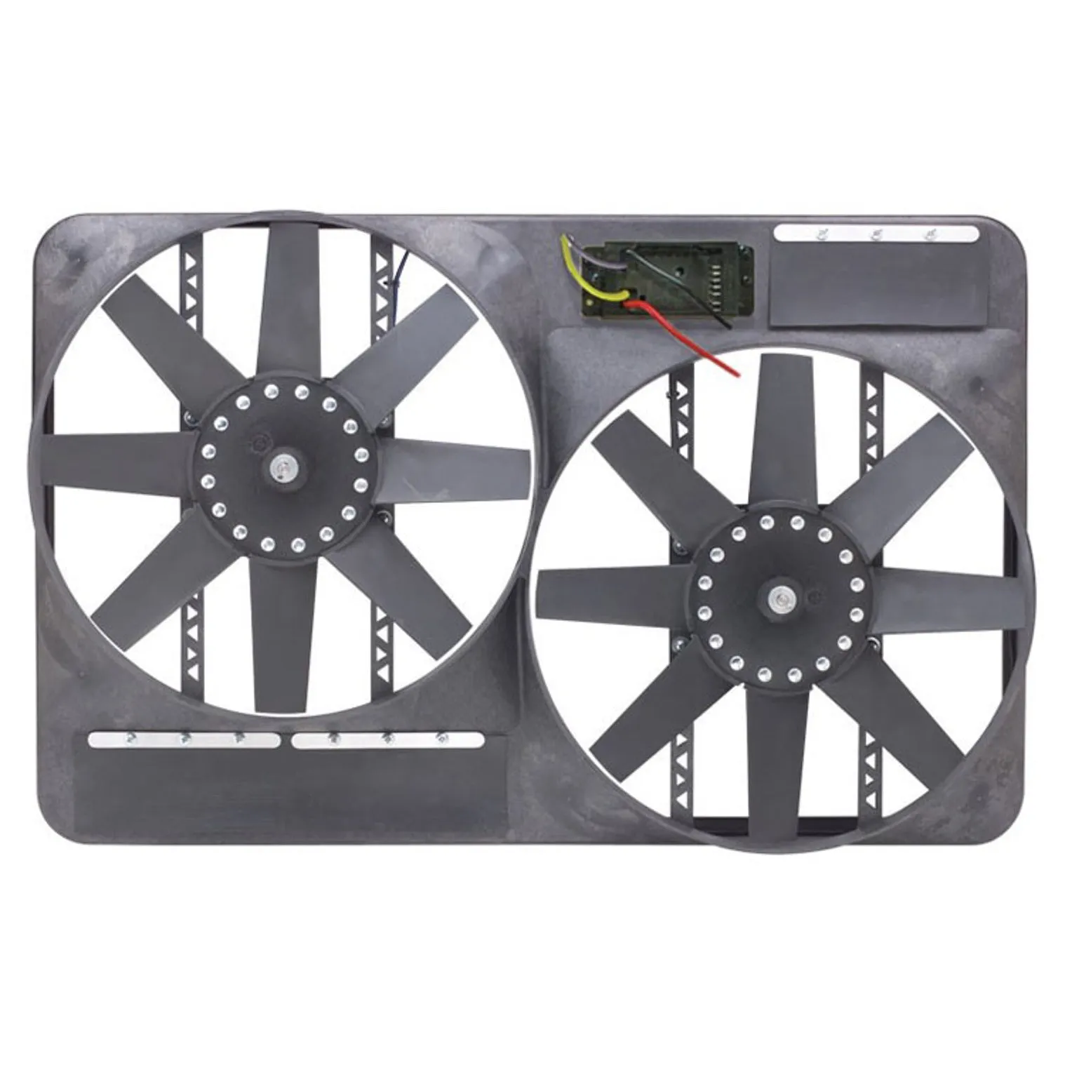 Flex-A-Lite Direct-Fit Dual 13-1/2 in Electric Fan - Puller - 4600 CFM - 12V - Straight Blade - GM Fullsize SUV/Truck 2000-04