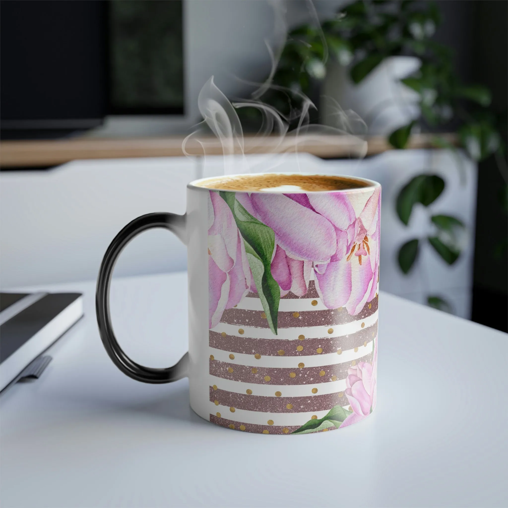 Floral 11oz Color Morphing Mug