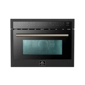 FORNO Oliena Espresso  24″ 1750 Watt Compact Oven & 1000 Watt Microwave, 1.6 cu. ft.