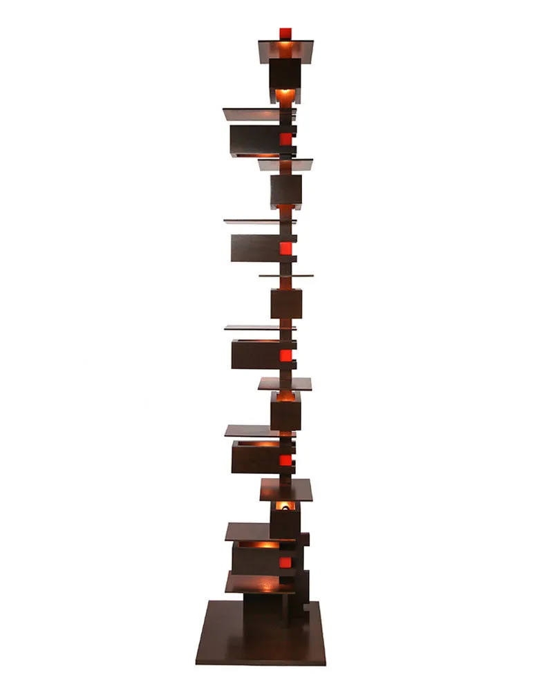 Frank Lloyd Wright Taliesin 2 Floor Lamp - Walnut