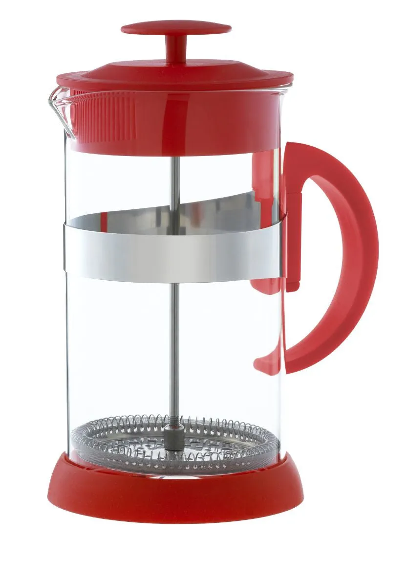 French Press: GROSCHE Zurich - Red,  available in 2 sizes, 8 cup and 3 cup