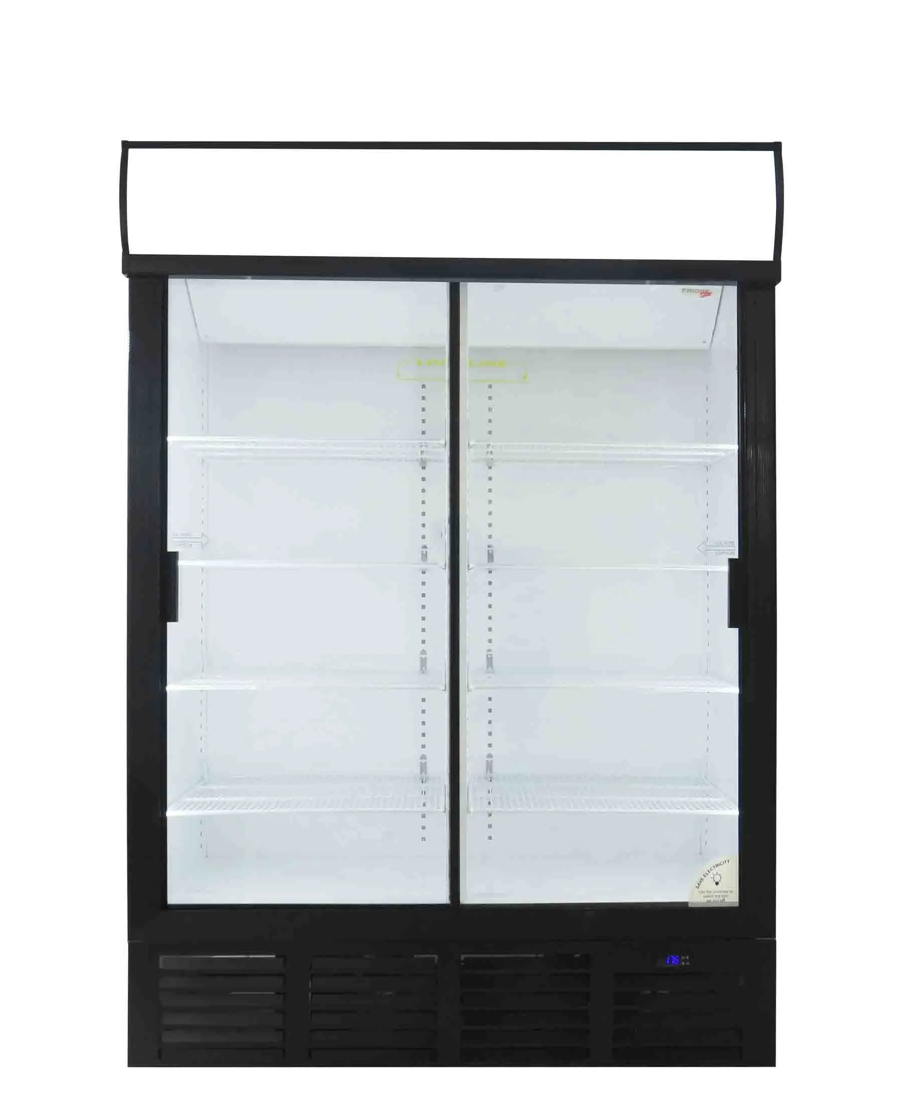 Fridge Star Double Door Coke Fridge - Black