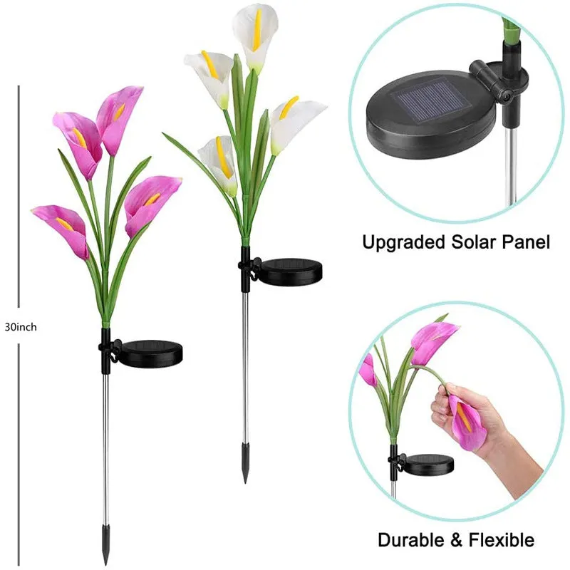 Garden Solar Powered Waterproof Floral Stake Decorative Lights