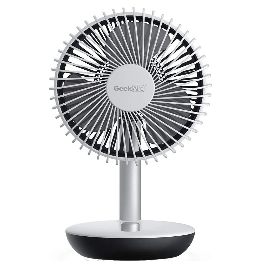 Geek Aire Rechargeable Oscillating 6 Inch Mini Table Fan 5200 mAh GF5