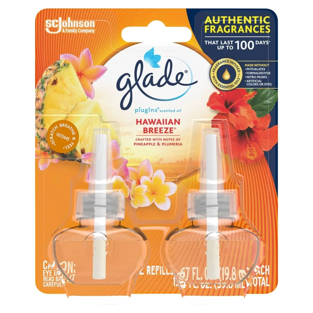 Glade Plug in Scented Oil, Clean Linen Refill Twin Pack - GPISOCLRTP