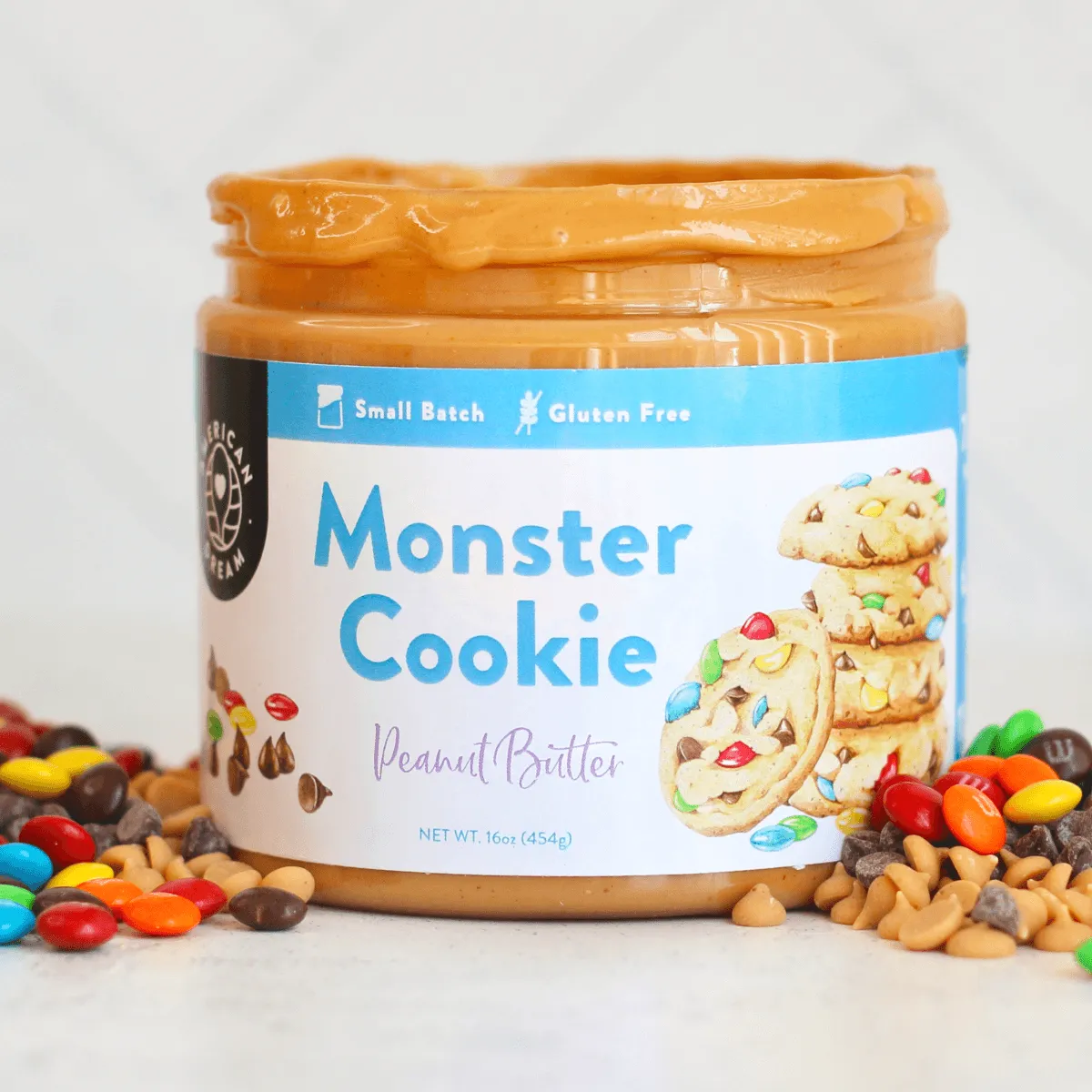 Gluten-Free Monster Cookie Peanut Butter