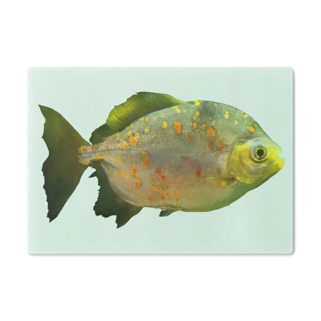 Green Fish with Specs Cutting Board